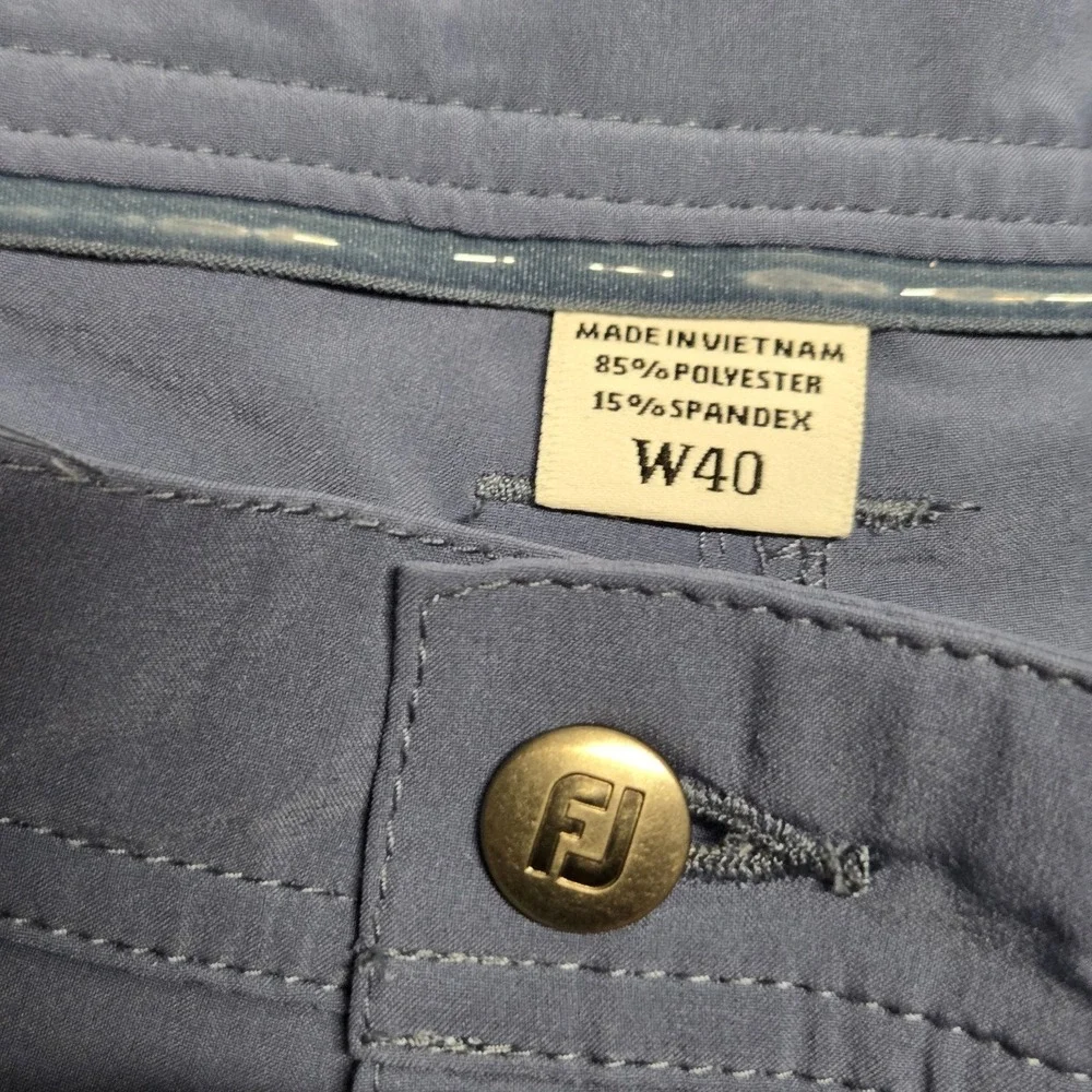 2 FJ Footjoy Golf‎ Shorts Mens 40 Blue Pink Performance Golf Active Athletic